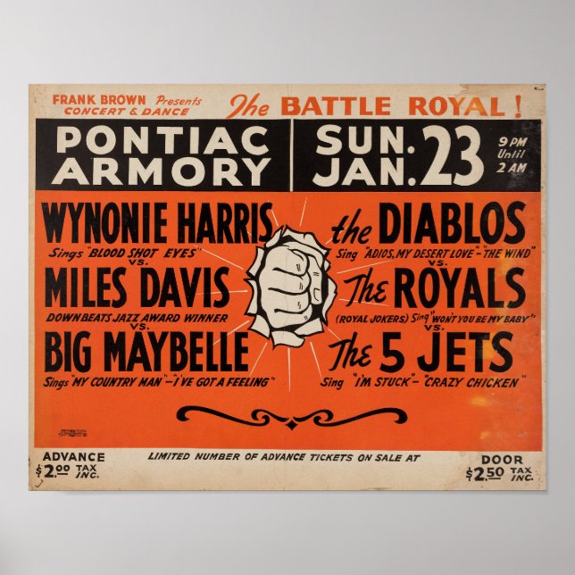 Poster Miles Davis Battle Royal (Devant)