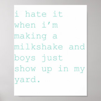Poster milkshake