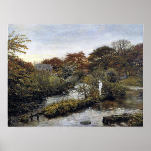 Poster Millais - Coulant vers la rivière 1871