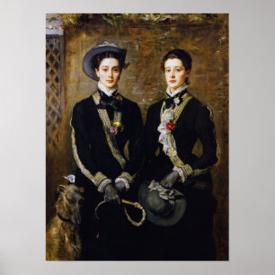 Poster Millais - Jumelles Grace et Kate Hoare 1876