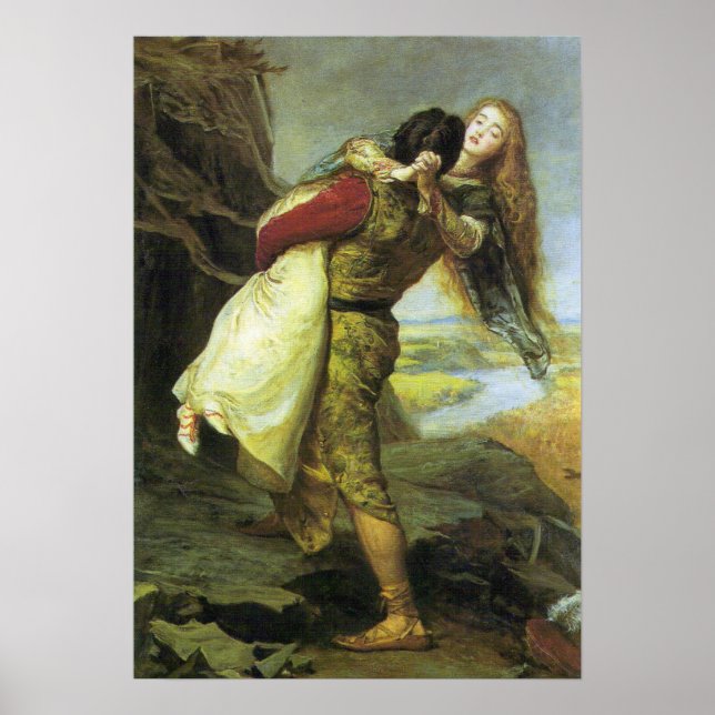 Poster Millais - La Couronne De L'Amour, 1875 (Devant)