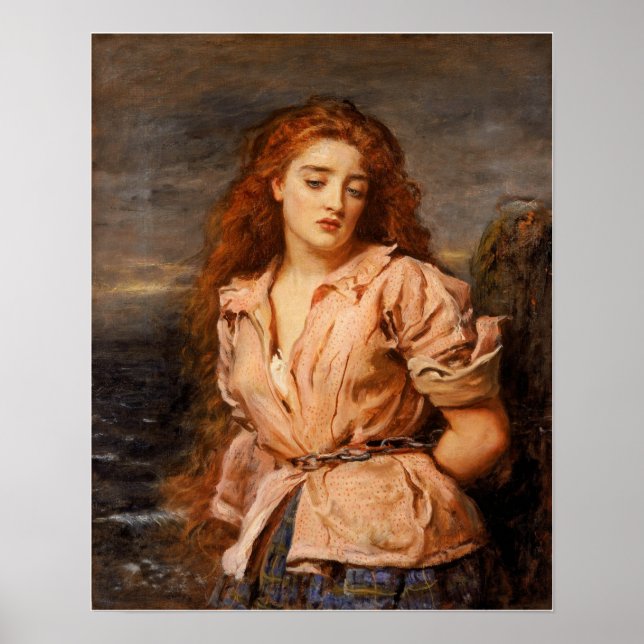 Poster Millais - Le Martyr Du Solway 1871 (Devant)