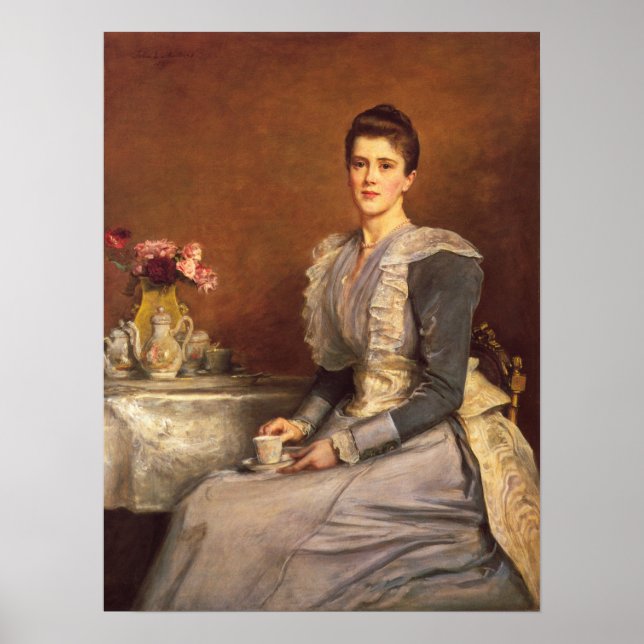 Poster Millais - Mary Chamberlain 1891 (Devant)