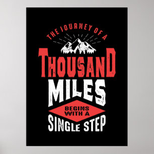 Poster Mille Miles Commence par une seule étape