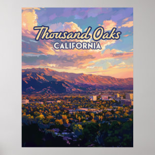 Poster Mille Oaks Californie Los Angeles Ventura