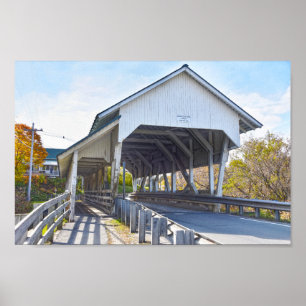 Poster Miller's Run Covered Bridge, Lyndon, Vermont