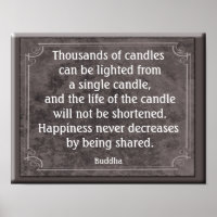 Milliers de bougies - Bouddha - Art Print