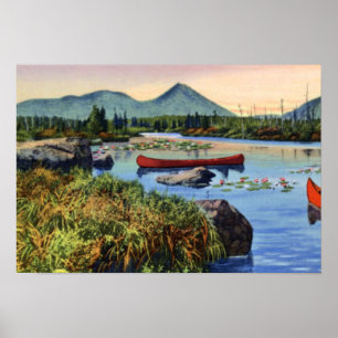 Poster Millinocket Maine peu de PA de lis de