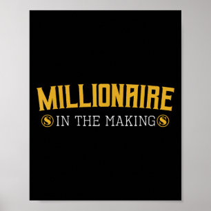 Poster Millionaire Dans La Rendre Entrepreneur Hustler Mo