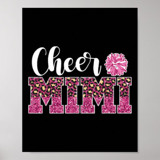 Poster Mimi grand-mère meneuse de claque mignonne et joye