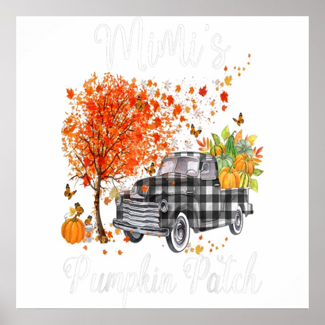 Poster Mimis Citrouille Patch Truck Art, Mimi Happy (Devant)