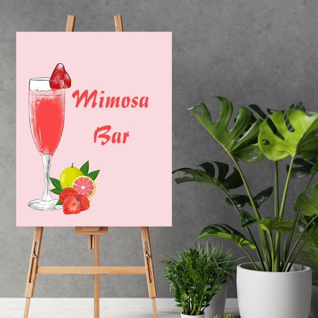 Poster Mimosa Bar Baby shower de Brunch Bubbly (Créateur téléchargé)