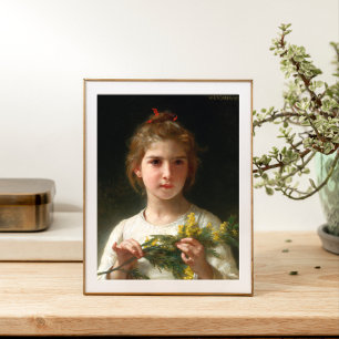 Poster Mimosa par William Bouguereau