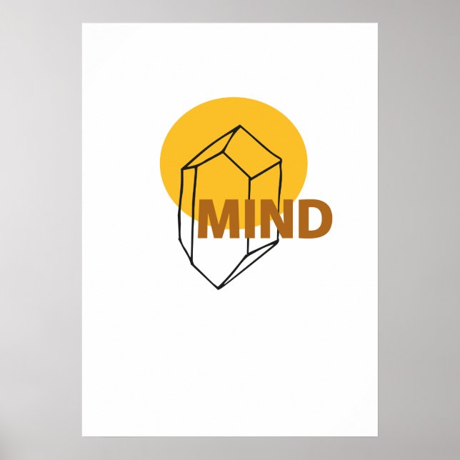 Poster Mind - Art Crytal abstrait (Devant)