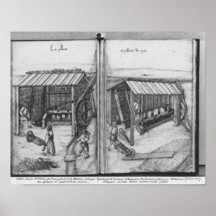 Poster Mine argentée des Croix-aux.-Mines de La, Lorrain