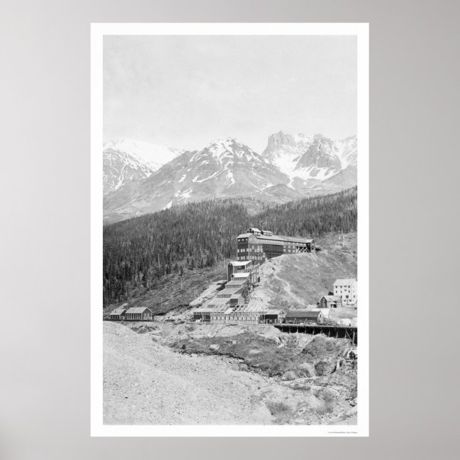 Poster Mine de cuivre Bonanza Alaska 1916 (Devant)