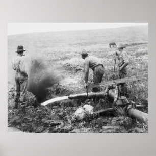 Poster MINE D'OR par HYDRAULIQUE c. 1889 - S. DAKOTA