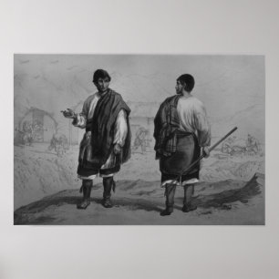 Poster Miners du Chili, gravée par F. Lehnert