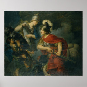 Poster Minerva lui montrant l'envie dans le bouclier poli