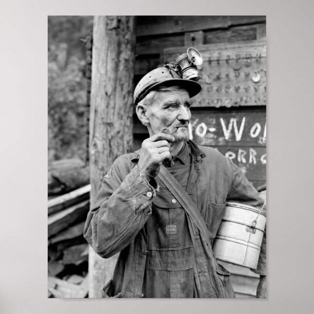 Poster Mineur de charbon du Kentucky - 1946 - Russell Lee (Devant)