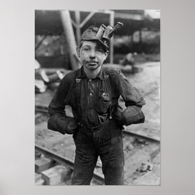 Poster Mineur de charbon pour enfants - Virginie-Occident (Devant)