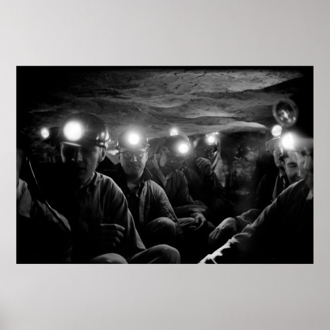 Poster Mineurs De Charbon Profond Sous Terre 1960 (Devant)