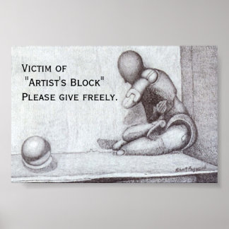 Poster Mini-affiche "Bloc de l'artiste"