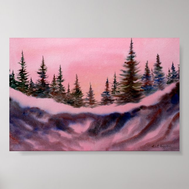 Poster Mini-affiche du paysage hivernal (Devant)