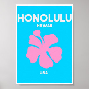 Poster Mini-affiche - Honolulu Hawaii