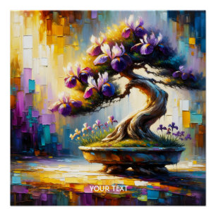 Poster Mini arbre violet mou Imaginaire