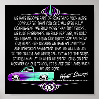 Poster mini camion wyattétrange