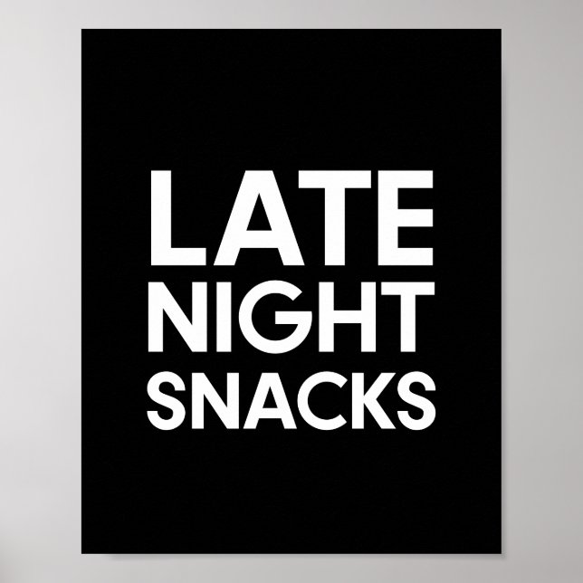 Poster Mini-snack nocturne signe mariage (Devant)