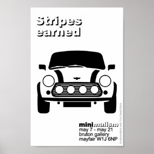 Poster Mini voiture classique d'origine art minimaliste