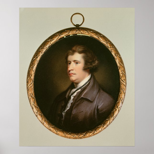 Poster Miniature d'Edmund Burke, 1795 (Devant)