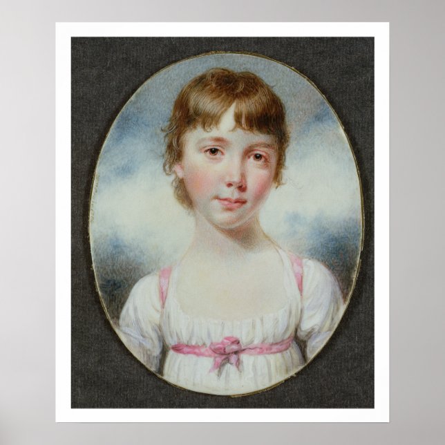 Poster Miniature d'une jeune fille (Devant)