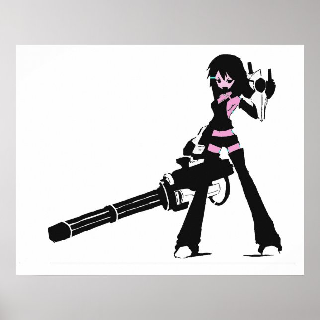 Poster Minigun lass ! (Devant)