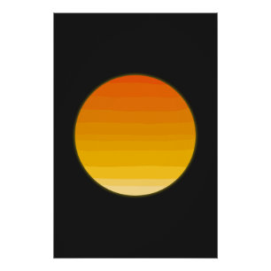 Poster Minimal Boho Soleil Ligne Art   Aesthetic Soleil D