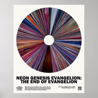Poster minimalGenèse de Néon Evangelion La fin de l'évang