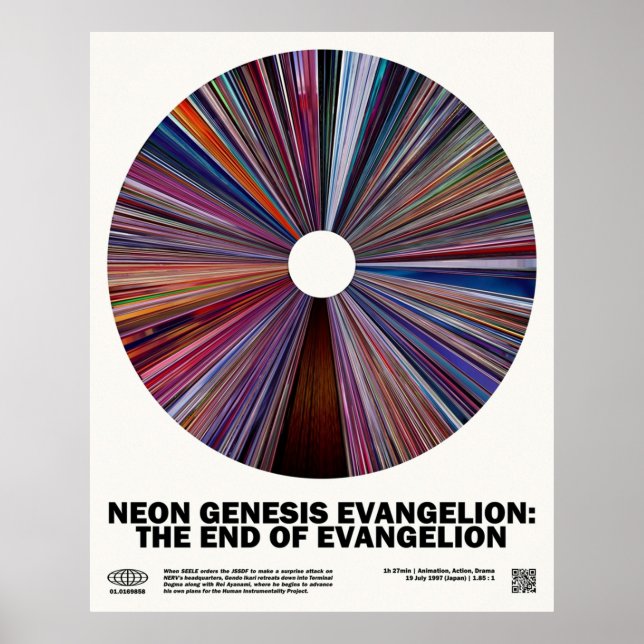 Poster minimalGenèse de Néon Evangelion La fin de l'évang (Devant)