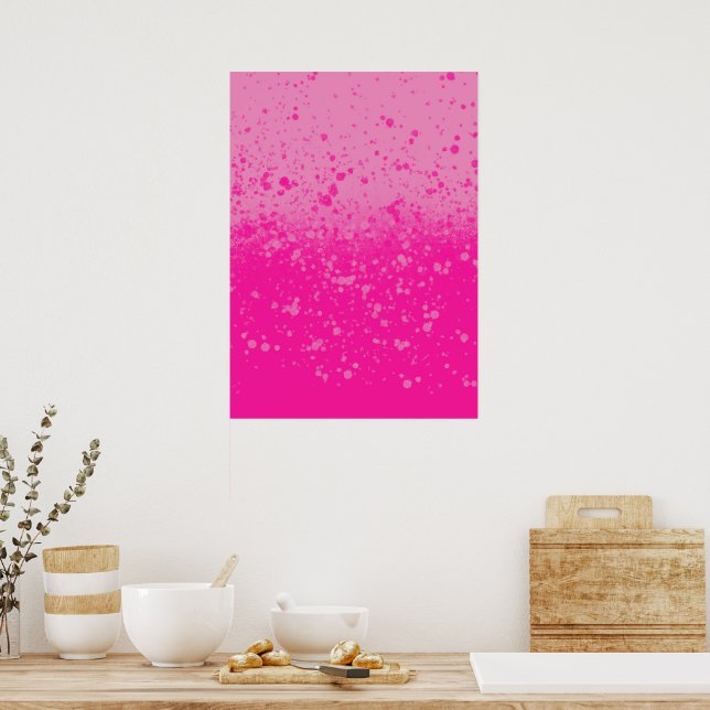Poster Minimalisme rose  (Cuisine)