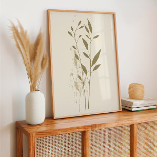 Poster Minimaliste Botanique Boho