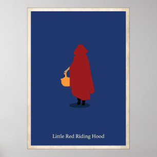 Poster minimaliste de la petite casserole rouge