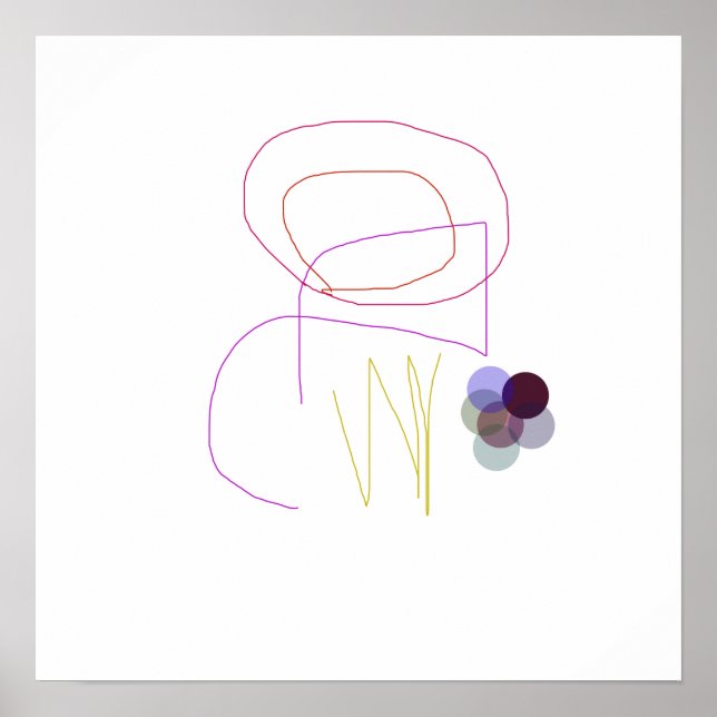 Poster Minimaliste et géométrique (Devant)