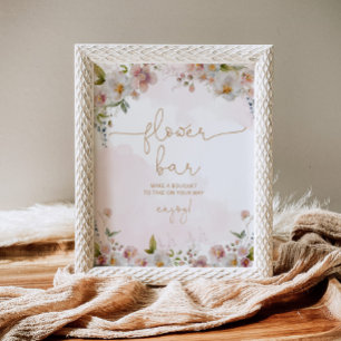 Poster minimaliste fleur sauvage