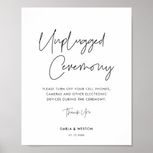 Poster minimaliste moderne Unplugged