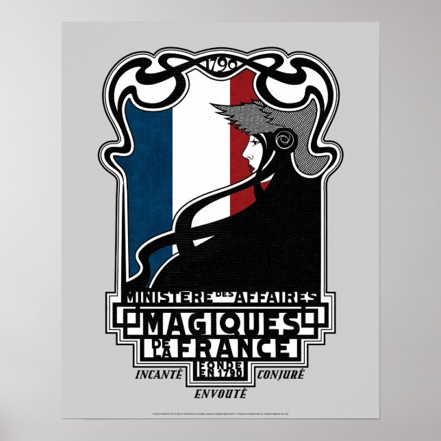 Poster Ministère des affaires Magiques de la France (Devant)
