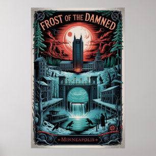 Poster Minneapolis hantée, Minnesota Frost of the Damned