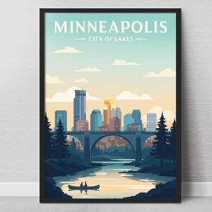 Poster Minneapolis vintage
