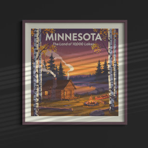 Poster Minnesota vintage