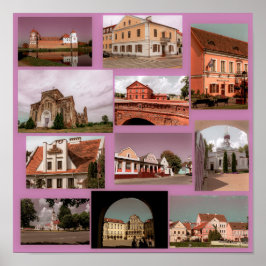 Poster Minsk Mir Brest Architecture Bélarus